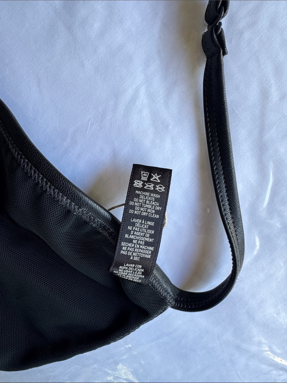 SKIMS Faux Leather Tie Bralette XS - Picture 6 of 7